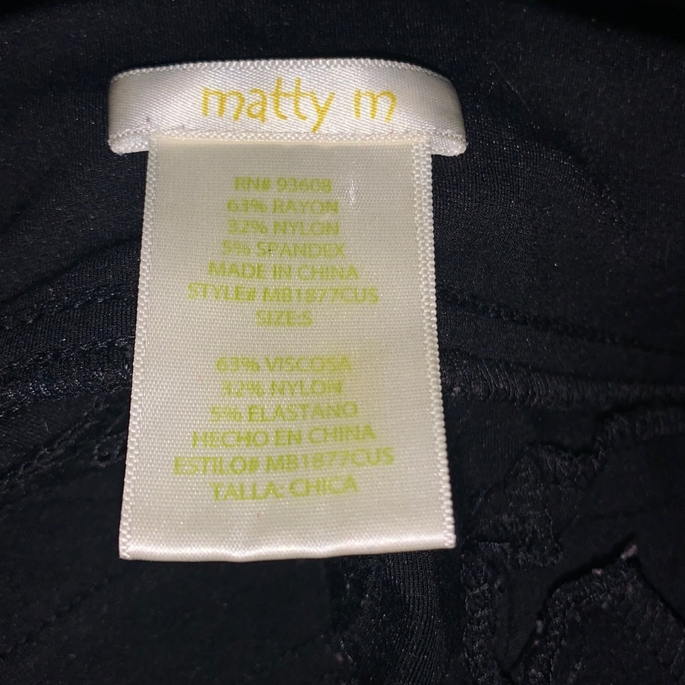 Matty M‎ Black Pants, S - Picture 4 of 6